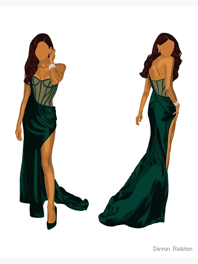 slim fit dress slacks ZENDAYA Emerald – Leigh Schubert main image 1