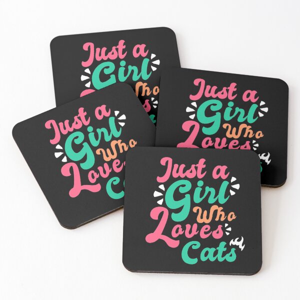 Item preview, Just a Girl who Loves Cats a Gift for Cats Loves designed and sold by Dexter Freeman.