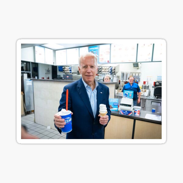 Joe Biden At Dairy Queen Sticker