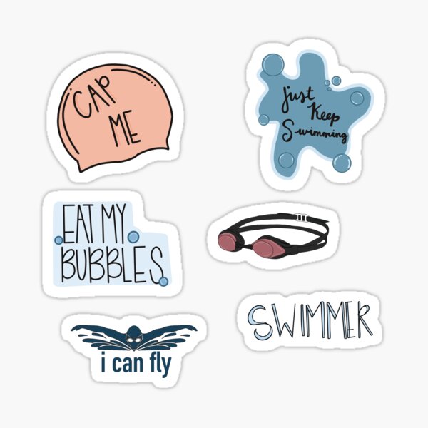 Swimmer pack Sticker
