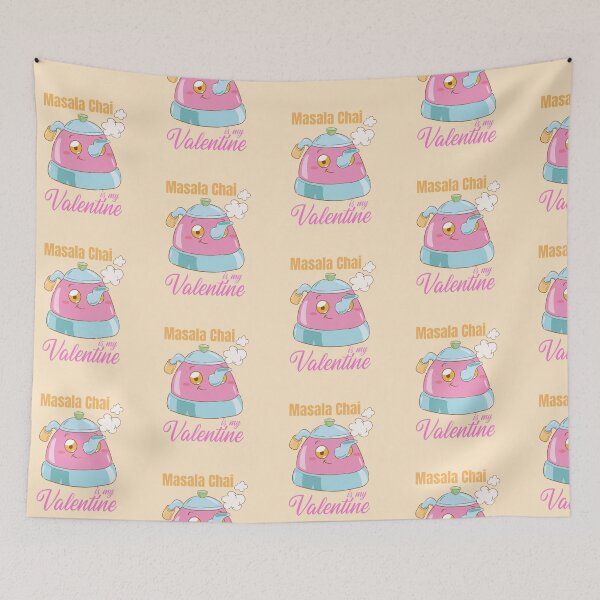 Item preview, Masala Chai is my Valentine Indian Desi Funny designed and sold by Life Is Beautiful.
