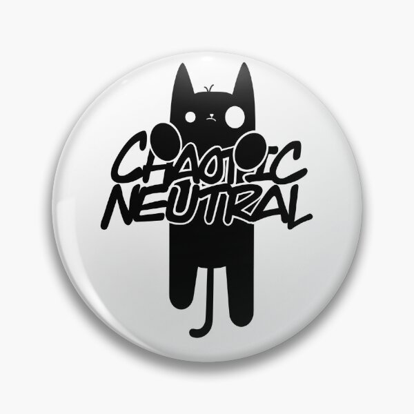Item preview, Chaotic Neutral Cat designed and sold by RetroTeeTime.