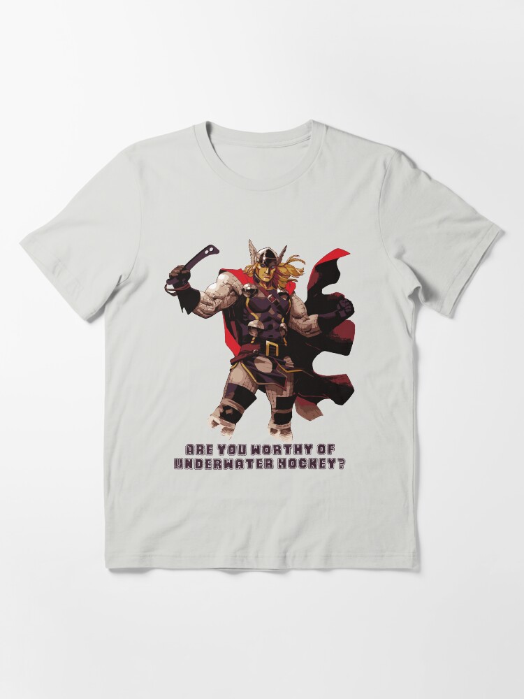Alternate view of Underwater Hockey Thor Are You Worthy Essential T-Shirt