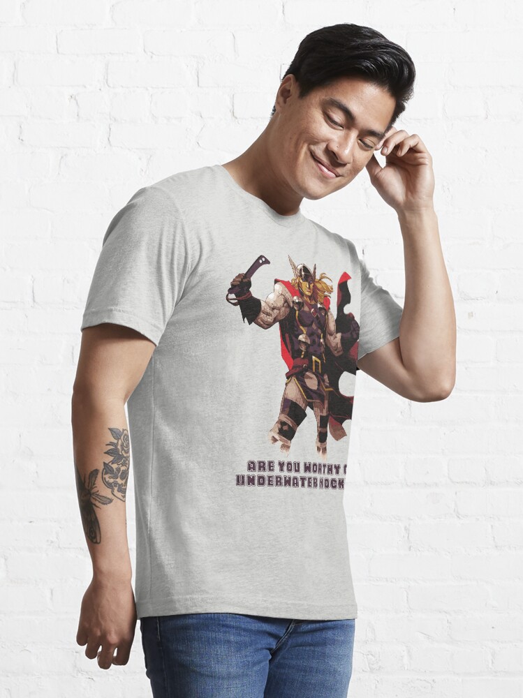 Alternate view of Underwater Hockey Thor Are You Worthy Essential T-Shirt