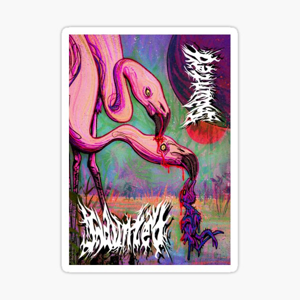 BLOOD FLAMINGO Sticker