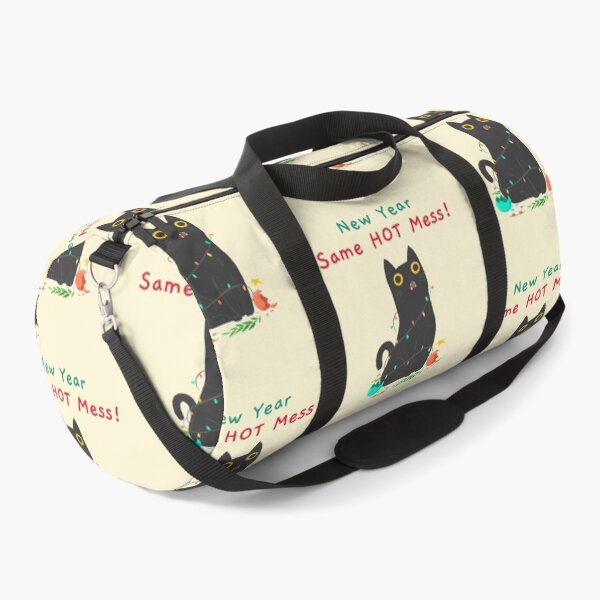 Item preview, New Year Same Hot Mess Cat Funny designed and sold by Life Is Beautiful.