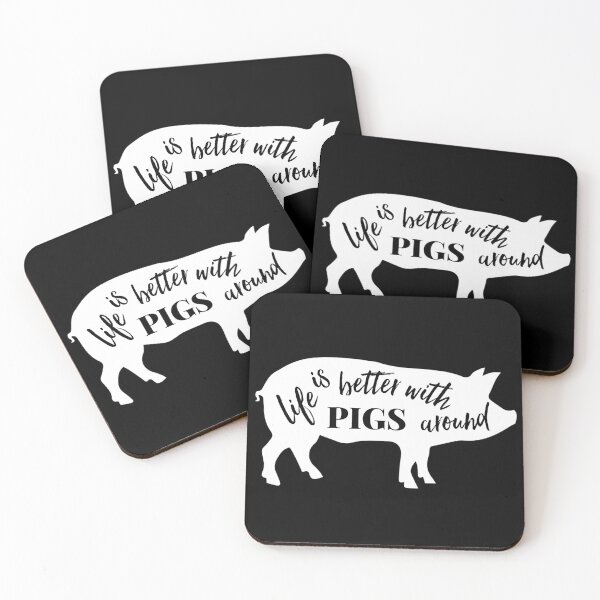 Item preview, Life Would Be Better With Pigs Around designed and sold by OttersDesignsUS.