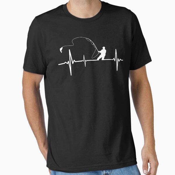 Vista previa del artículo con la obra «Latidos del corazón de pesca», diseñado y vendido por kingoftshirts.