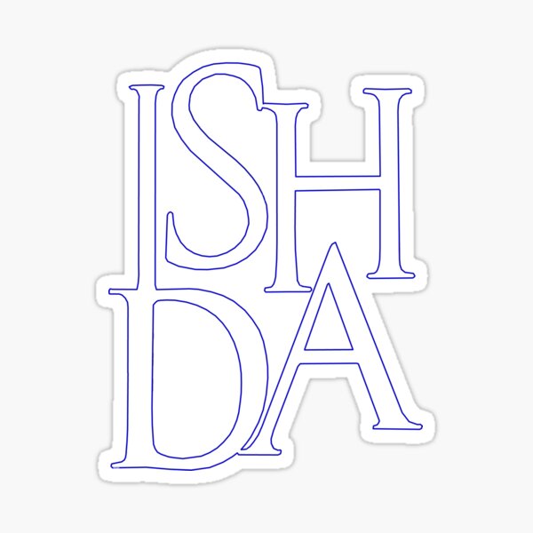 Item preview, Ish Da! Blue Outline  designed and sold by Havocgirl.