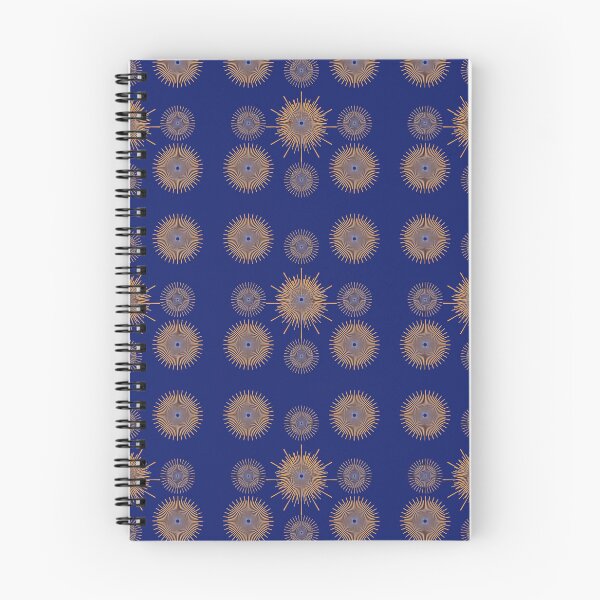 Aperçu de l'œuvre Sunbursts bleus et or créée et vendue par InAsianSpaces.