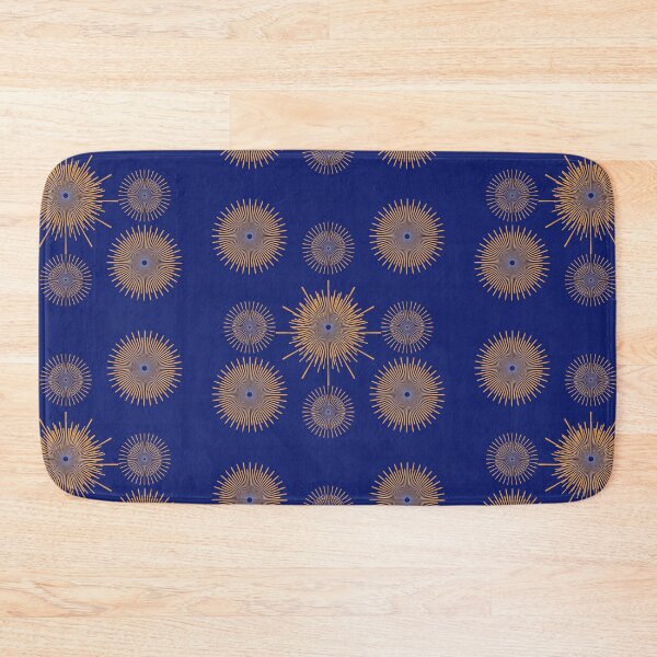 Item preview, Blue and Gold Sunbursts designed and sold by InAsianSpaces.