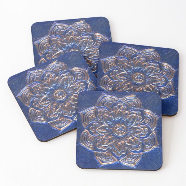 Item preview, Blue Floral Mandala designed and sold by Marcella Chapman.