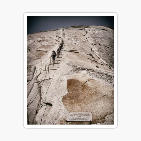 Half Dome Cables Yosemite National Park Sticker
