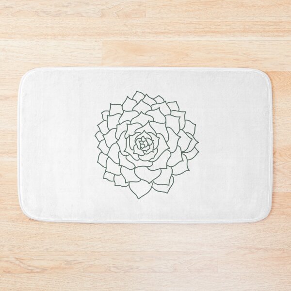 Item preview, Green Succulent Outline designed and sold by Cliché Calligraphy.