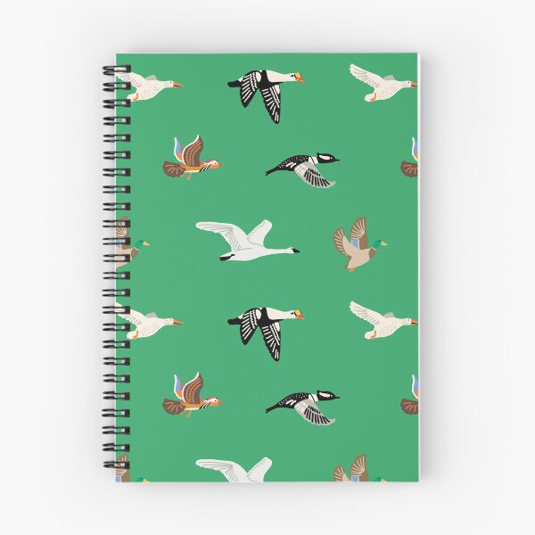 Item preview, Flying ducks green designed and sold by drawcatshop.