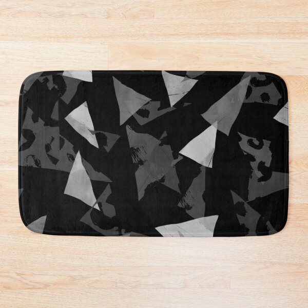 Item preview, Black and White Textured Triangles designed and sold by Carolina Diaz.