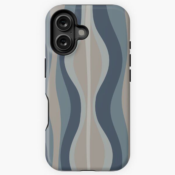 Item preview, Hourglass Abstract Midcentury Modern Pattern in Blue Gray Tones designed and sold by kierkegaard.