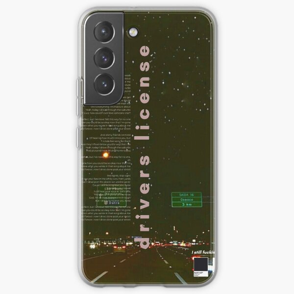 Drivers License Olivia Rodrigo Poster Samsung Galaxy Soft Case