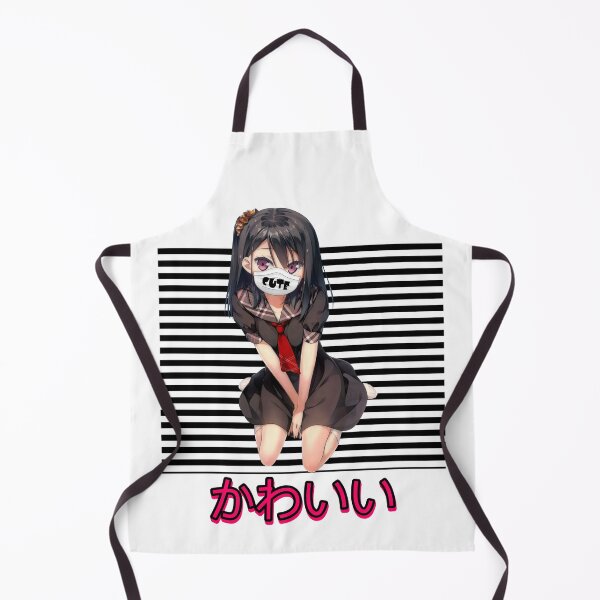 Item preview, Cute Anime Girl with Mask, Manga Japanese Futoku, Vaporwave Cyberpunk Anime designed and sold by BitcoinBros.