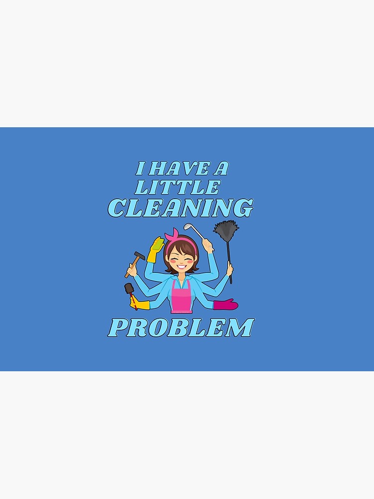 Thumbnail 2 of 2, Laptop Skin, Little Cleaning Problem Busy Mom Housework Fun designed and sold by SavvyCleaner.