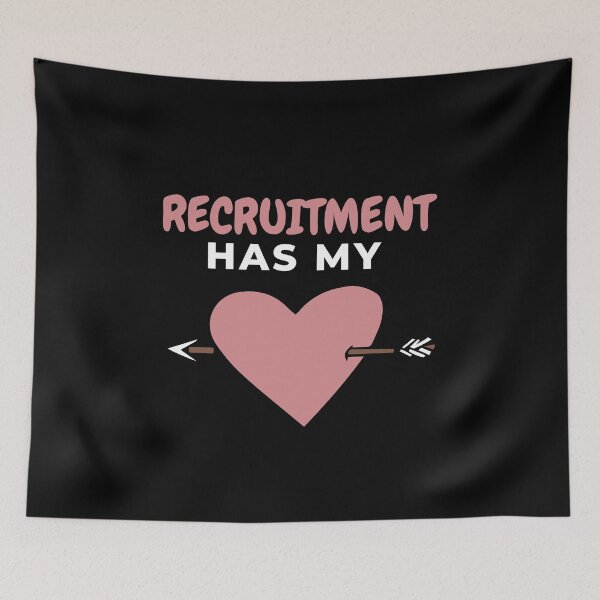Item preview, Recruitment has my heart  Funny Design designed and sold by Click-Like.