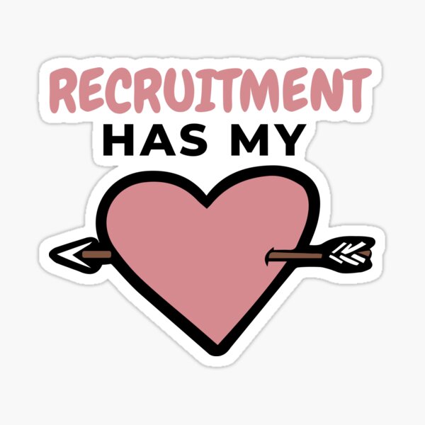 Item preview, Recruitment has my heart  Funny Design designed and sold by Click-Like.