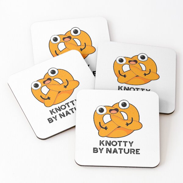 Item preview, Knotty By Nature Cute Pretzel Puns designed and sold by punnybone.