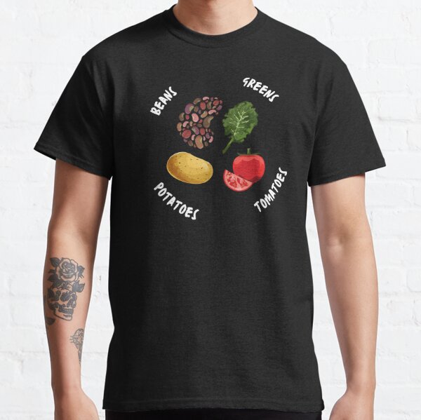 Kalamagonia Beans. Greens. Potatoes. Tomatoes. Lambs. Rams. T-Shirt