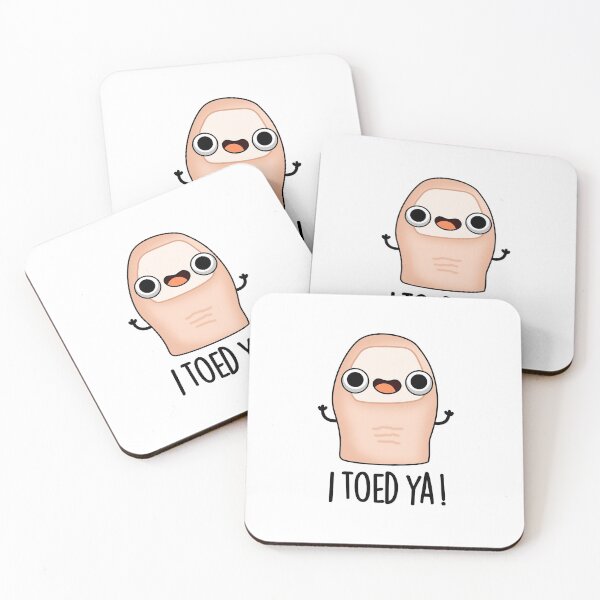 Item preview, I Toed Ya Cute Big Toe Puns designed and sold by punnybone.