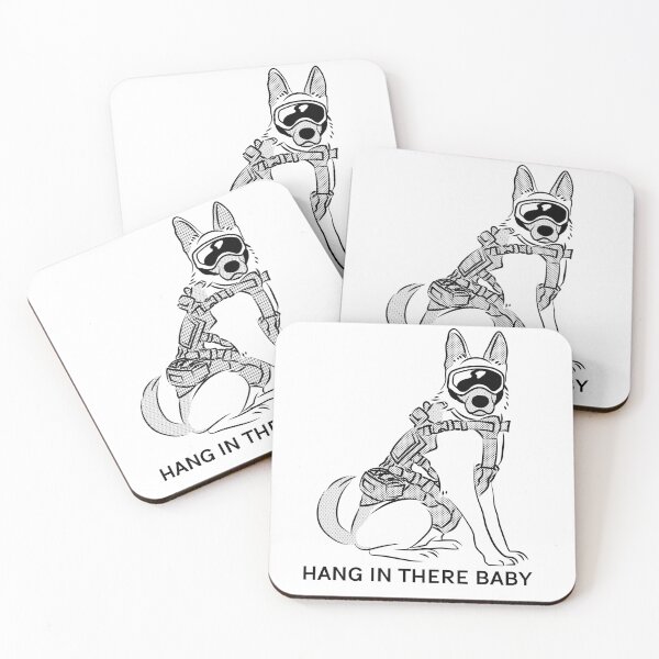 Item preview, Hang in there baby Army dog K9  designed and sold by Mydogheart4you.