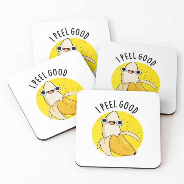 Item preview, I Peel Good Cute Fruit Banana Puns designed and sold by punnybone.