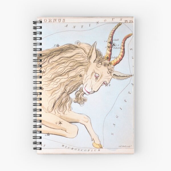 Item preview, Antique Capricornus Constellation Map designed and sold by VintageArchive.