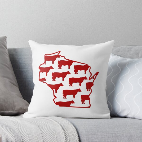 Vista previa del artículo con la obra «WisCOWsin blanco/rojo», diseñado y vendido por alexiaafolkman.