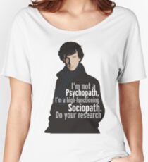 Sherlock - Psychopath/ Sociopath Women's Relaxed Fit T-Shirt