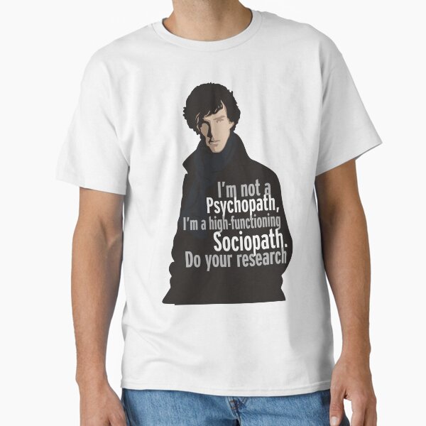 Item preview, Sherlock - Psychopath/ Sociopath designed and sold by somethingdiffer.