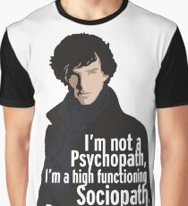 Sherlock - Psychopath/ Sociopath Graphic T-Shirt