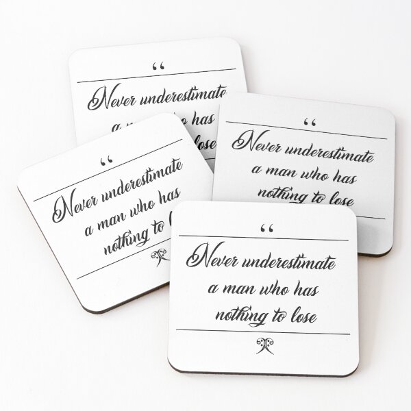 Item preview, Never underestimate a man citation t-shirt designed and sold by KIKOOSTORE.