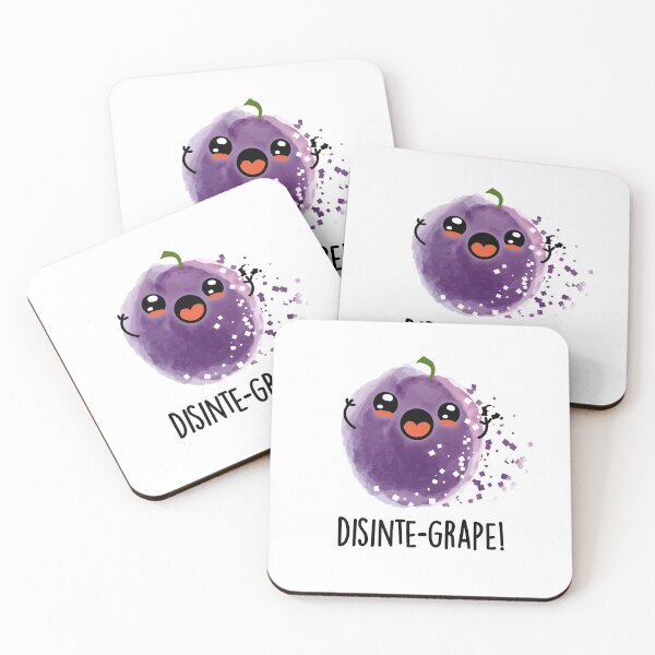 Item preview, Disinte-grape Funny Disintegrating Grape Puns  designed and sold by punnybone.