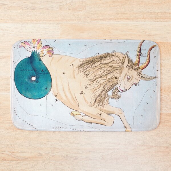 Item preview, Antique Capricornus Constellation Map designed and sold by VintageArchive.