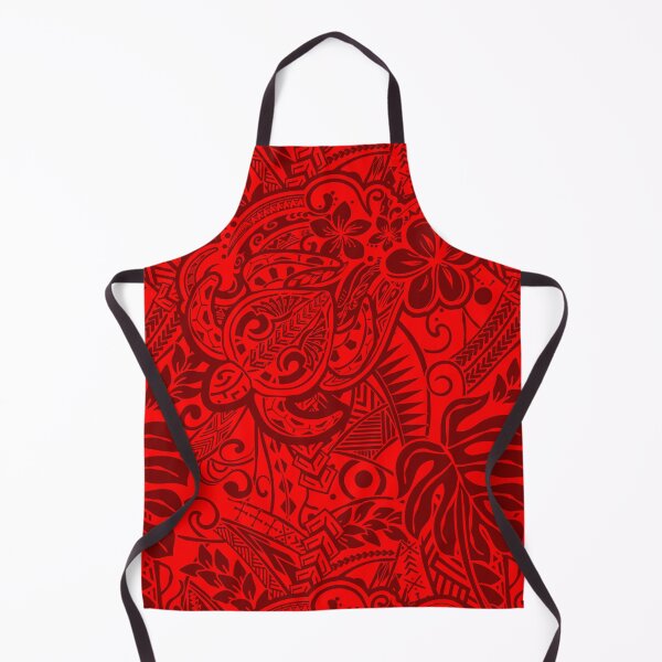 Item preview, Polynesian Red Tribal Turtle designed and sold by sunnthreads.