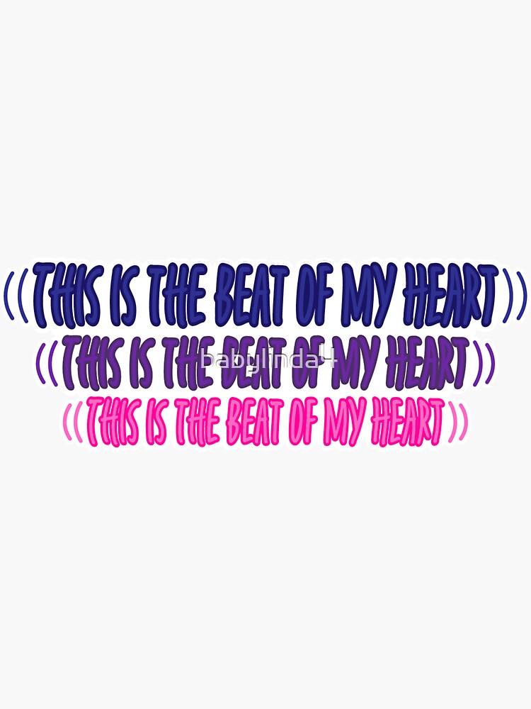  the beat of my heart this is gospel lyrics sticker by babylinda4
