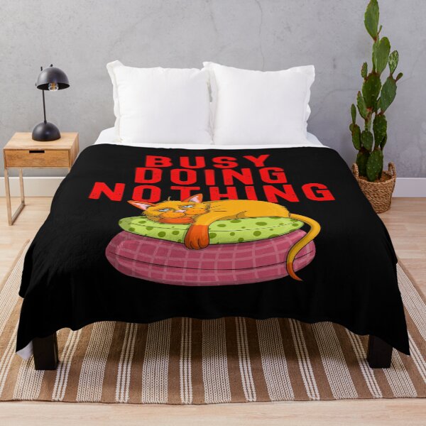 Item preview, Busy Doing Nothing Lazy Cat designed and sold by ecdato.
