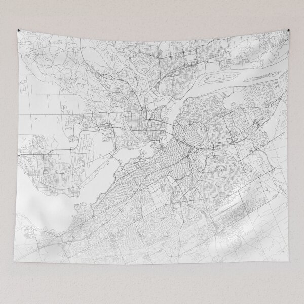 Item preview, Ottawa Map, Art Print By LandSartprints designed and sold by LandSartprints.