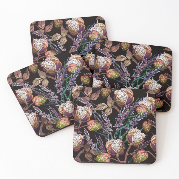 Item preview, Cotton flowers and lavender designed and sold by matrioshka.