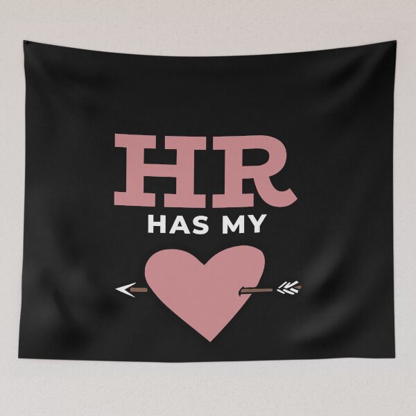 Item preview, HR Human Resources has my heart  Funny Valentine Design designed and sold by Click-Like.
