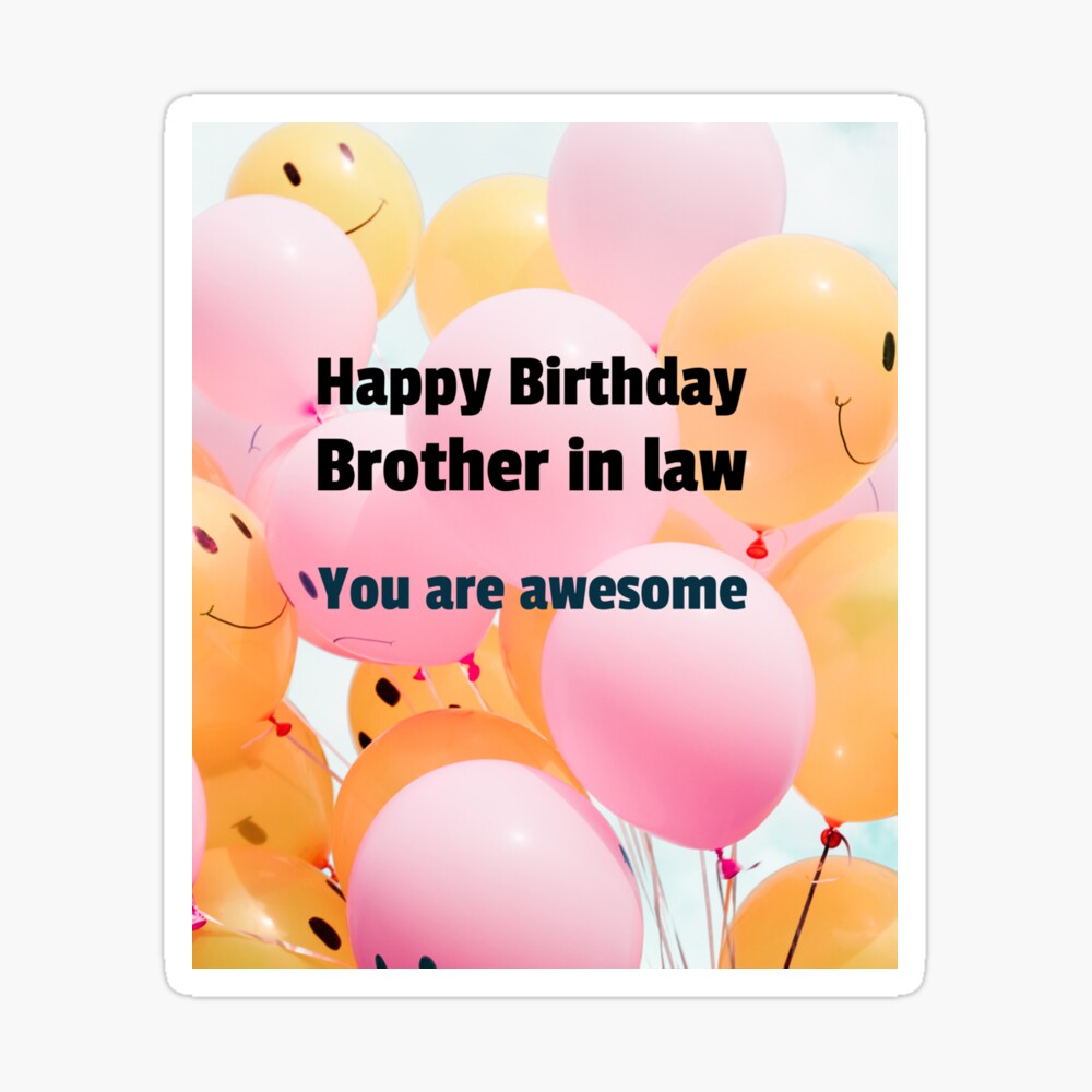 happy birthday to brother in law, card, wishes, love, awesome ...
