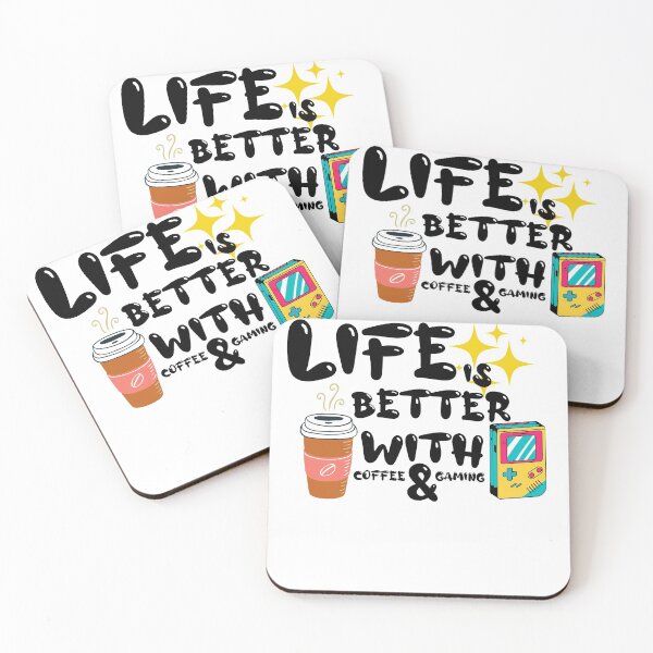 Item preview, Life Is Better With Coffee And Gaming designed and sold by Xrizen  Designs.