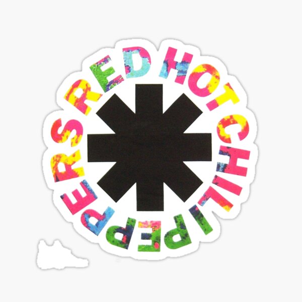 Red Hot Chilli Peppers Rainbow Sticker