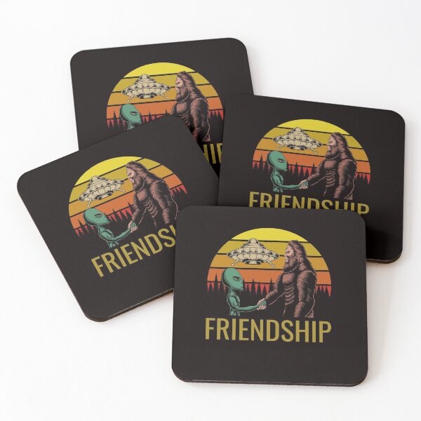 Item preview, Bigfoot & Alien "Friendship" designed and sold by The Masked Designer.