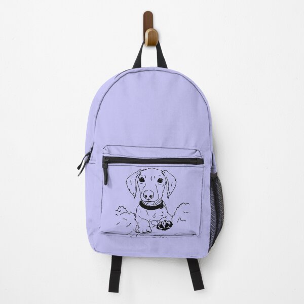 Item preview, Cute Dachshund Puppy Sitting In Blanket Line Art designed and sold by LovableLines.